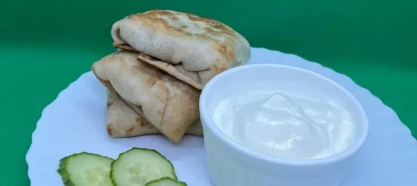 блинчики с зеленью